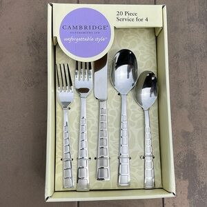 *NEW* Mosaic Sand 20-pc Flatware set - Cambridge Silversmith